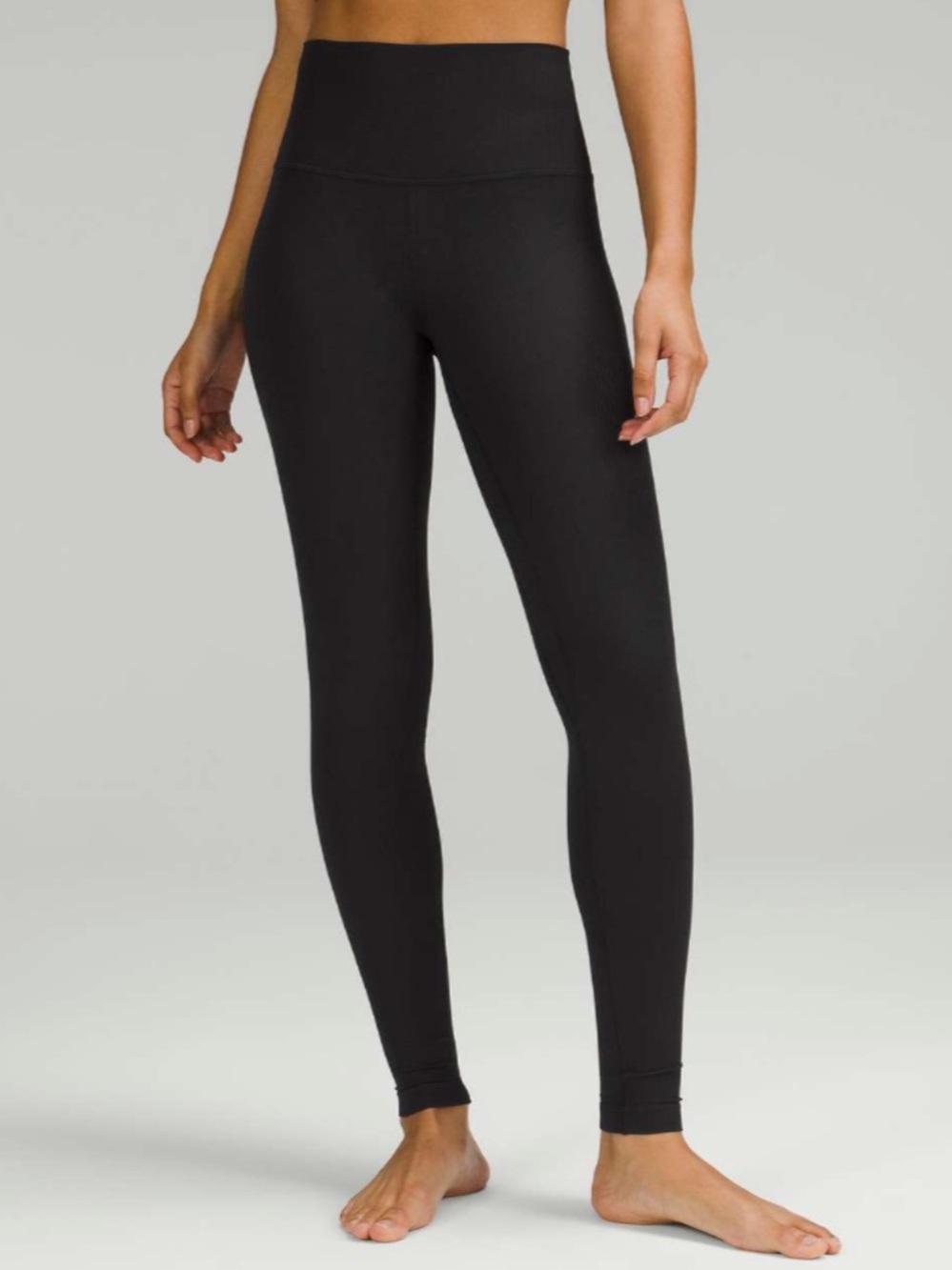 Lululemon Align Ribbed High-Rise Pant 28” Size 4 Black Nulu Yoga Legging